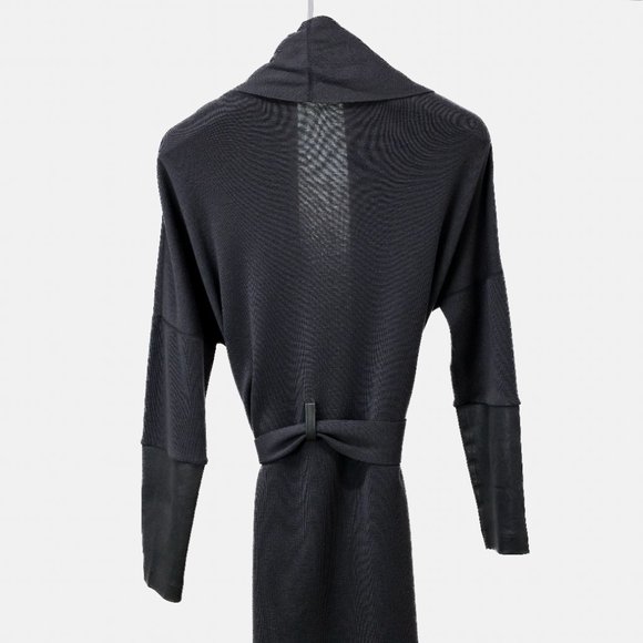 Annette Gortz Kubi AW/14 Leather Trim Grey Tie Cardigan